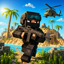 Ícone de Blocky Combat SWAT Desert War